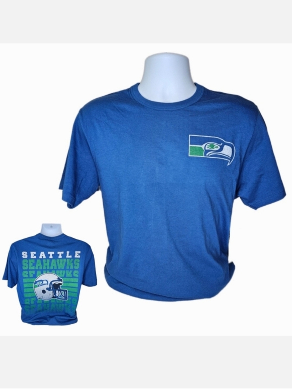 NWT '47 Brand Men's Unisex Seattle Seahawks Short Sleeve Tee Blue/Green Size M